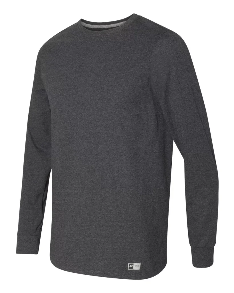 Russell Athletic Men's Dri-Power Cotton Blend Long Sleeve Tees